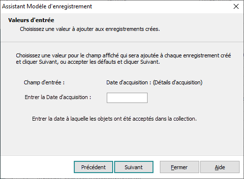 Modèle d’enregistrement